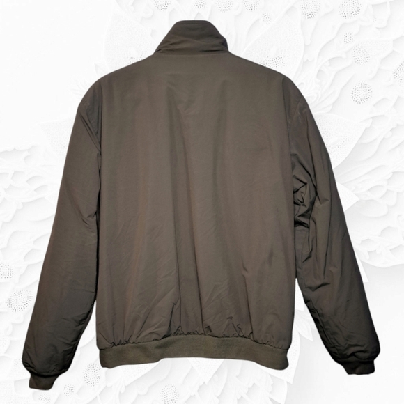 LL Bean Green Full Front Zip Coat Men's Regular Large - Picture 3 of 4